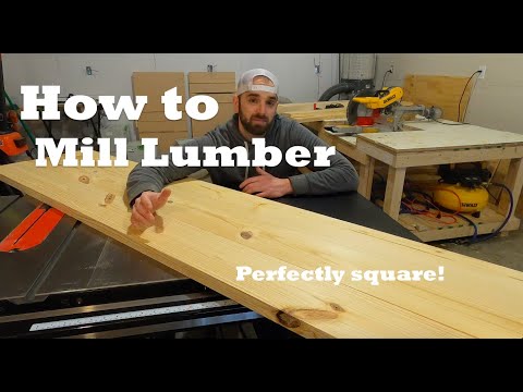 How to Mill Lumber Perfectly Square for Your Next Project (Jointer + Table Saw + Planer)