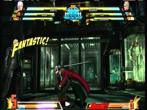 marvel vs capcom 3 dante 50 hit combo