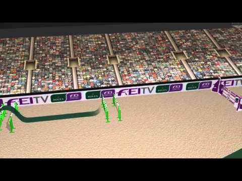 Rolex FEI World Cup 2012/13 Leipzig - Animated Course, 1st Round