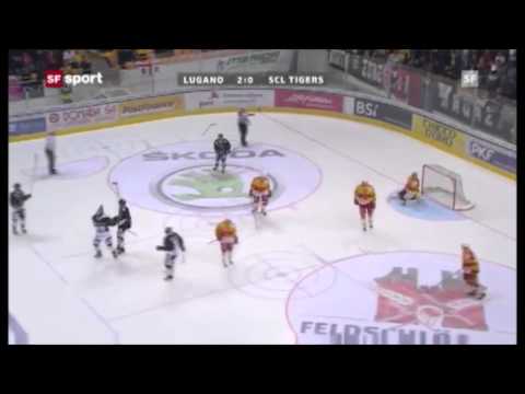 Patrice Bergeron First Goal for HC Lugano in Switzerland during NHL Lockout | 10/09/12