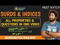 Surds And Indices Tricks Concept Properties Questions Banking SSC Railway Career Definer