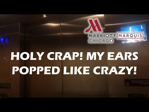 Super Fast Otis Skyrise High-Rise Traction Guest Elevators - Marriott Marquis in Chicago, IL