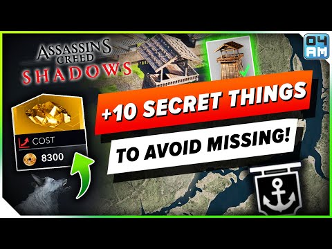 +10 SECRETS To Avoid Missing After +100 Hours in Assassin's Creed Shadows