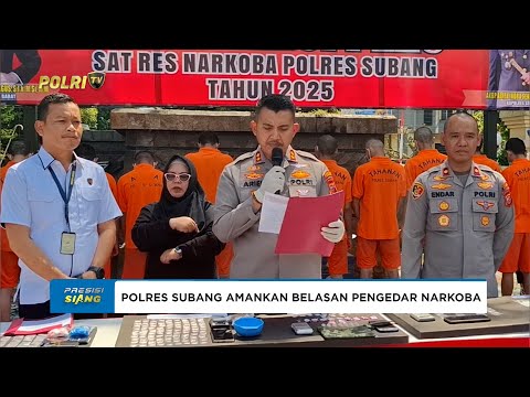 POLRES SUBANG AMANKAN BELASAN PENGEDAR NARKOBA