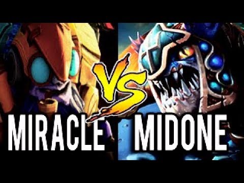 Miracle- [Tinker] Vs MidOne [Slark] - 10K MMR vs 9K MMR Most Epic Game Dota 2