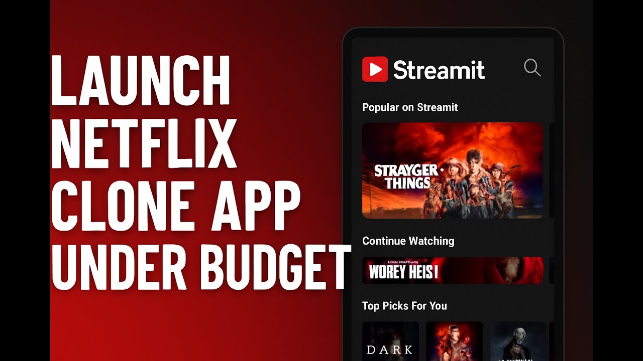 🔥 Make your own Netflix clone . With stream it source code codecannyone.flutter laravel source code 