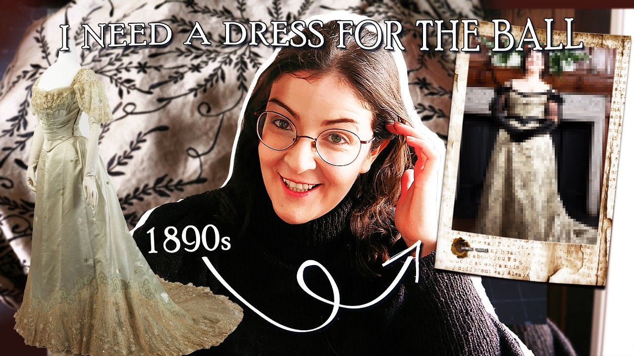 I made a 19th Century Evening Gown for a BALL! ✨