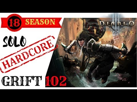 GO HARDCORE OR GO HOME | GR 102 SOLO DH | CRIMSON MULTISHOT BUILD | DIABLO 3 S18 |  PATCH 2.6.6