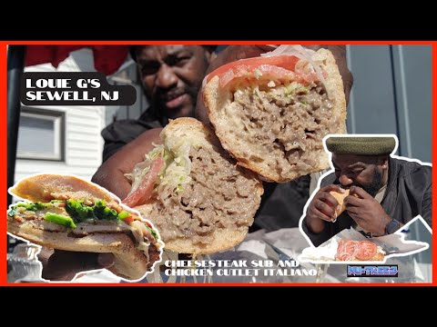 Cheesesteak Sub and Chicken Italiano at Louie G's in Sewell, NJ