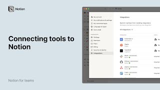  - Connecting tools to Notion