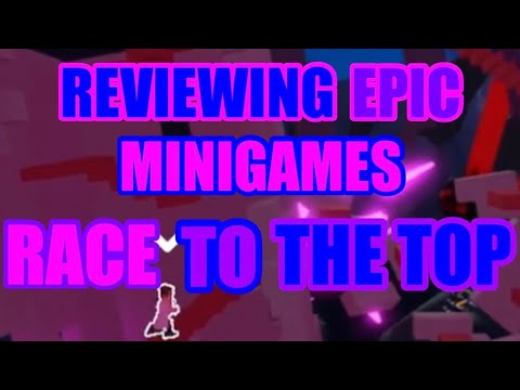 Reviewing Roblox Epic Minigames Race To The Top. 🔝