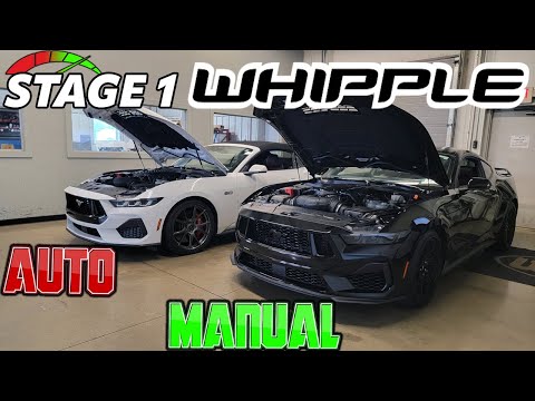 2024 Mustang WHIPPLE STAGE 1 SUPERCHARGER DYNO (AUTO & MANUAL) STOCK on 93 octane then added tricks