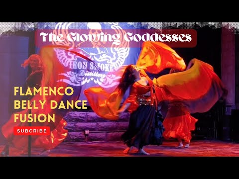 Flamenco Belly Dance Fusion Live Performance | Flamenco Guitar Music Corozon en El Fuego