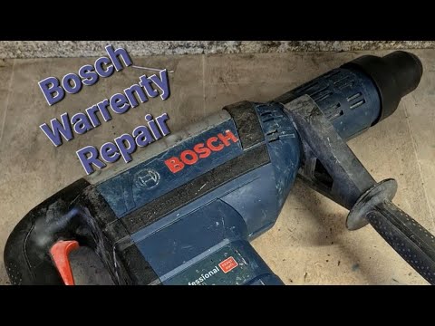 Repairing a Bosch GBH 8-45 D hammer under warrenty. New motor, gear and service.