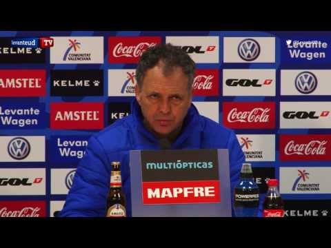 Rueda de prensa de Joaquín Caparrós previa al partido ante el RCD Espanyol