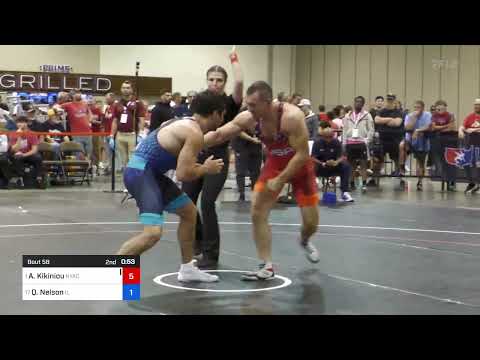 2024 Greco-Roman Senior World Team Trials : Aliaksandr Kikiniou vs Quinlan Nelson: 82 KG Rnd of 16