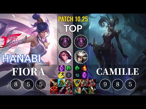 TLN Hanabi Fiora vs Camille Top - KR Patch 10.25