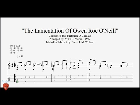 The Lamentation Of Owen Roe O'Neill - Guitar Pro Tab