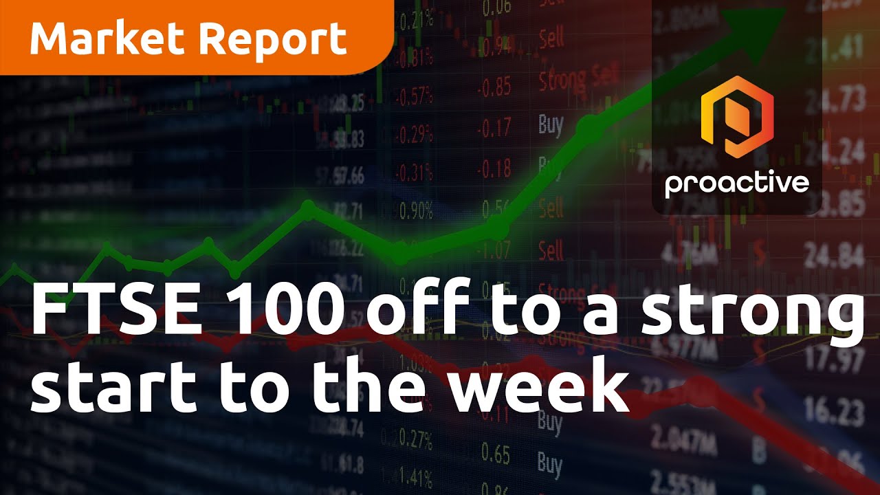 FTSE 100 off to a strong start to the week — Market Report