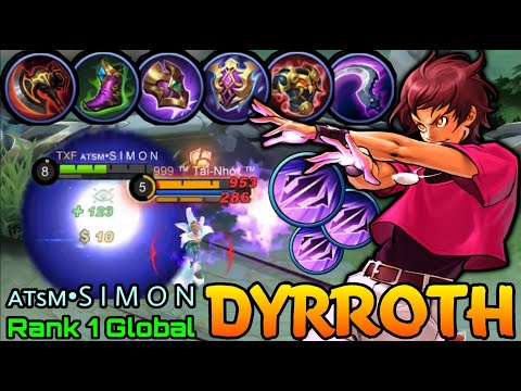 Now, Let's Burn it Out! Dyrroth Hybrid Build! - Top 1 Global Dyrroth by ᴀтsм•S I M O N - MLBB