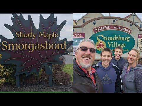 Shady Maple Smorgasbord and Stoudtburg Village outing!!  Best Buffet ever?  Cute German Village.