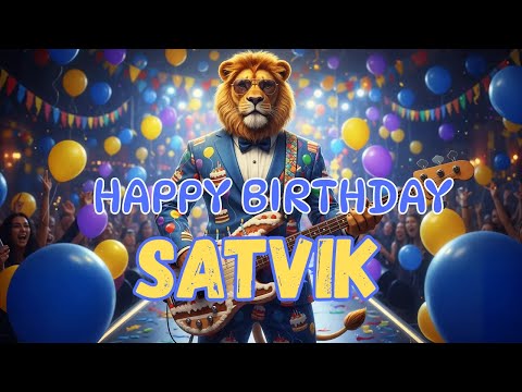 SATVIK Happy Birthday Song - Happy Birthday to Satvik