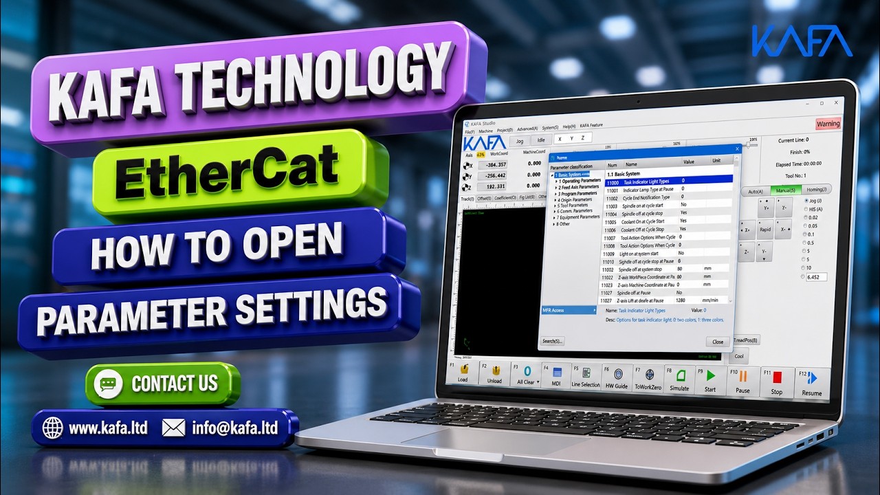 Mastering KAFA Studio: How to Access Parameter Settings in Your CNC Software