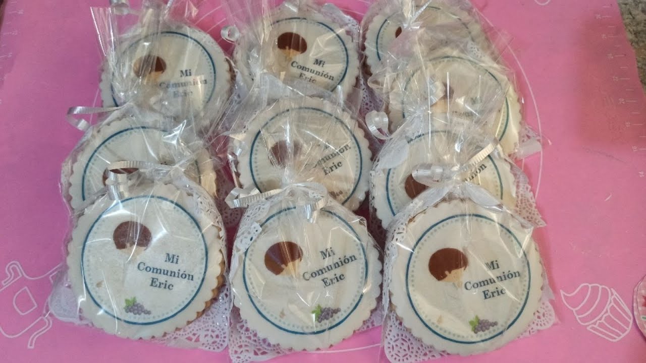 **Imagen impresa sobre galleta /Como pegar oblea sobre fondant**