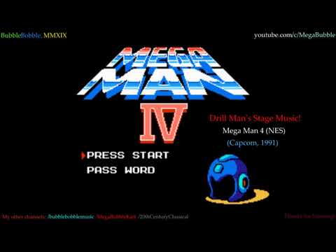Mega Man 4 (NES) - Drill Man Stage Music (Super Extended)