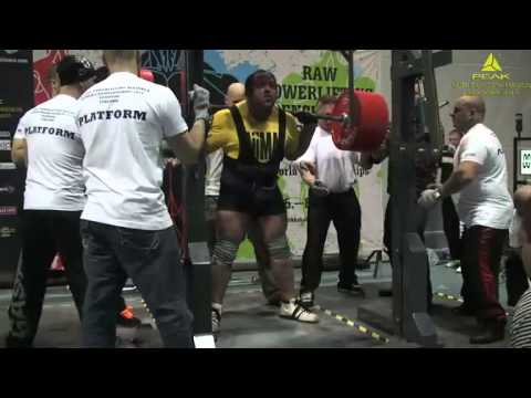 Malanichev 435 kg / 959 lb Raw Squat - 2nd Attempt, GPA Raw Worlds