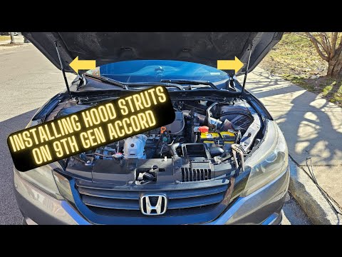 How to install Hood Struts On 2013 2014 2015 Honda Accord