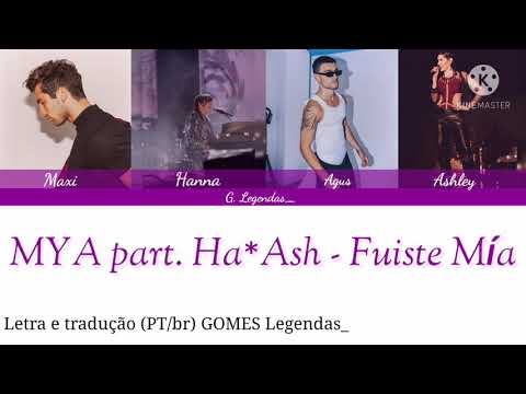 MYA, Ha-Ash - Fuiste Mía | (Letra e tradução) | (Color Coded Lyrics)