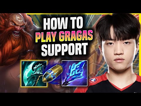 LEARN HOW TO PLAY GRAGAS SUPPORT LIKE A PRO! - T1 Keria Plays Gragas Support vs Tahm Kench! |