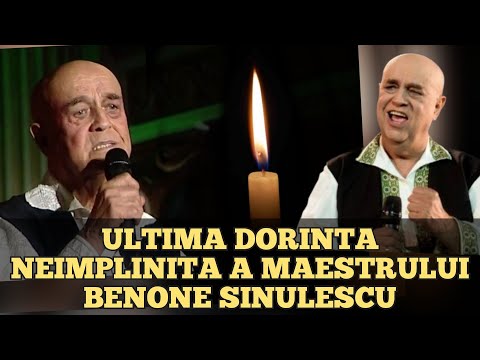 Ultima dorinta neimplinita a lui Benone Sinulescu. Ce isi dorea artistul sa faca