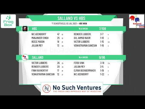 KNCB - Topklasse T20 - Salland v HBS