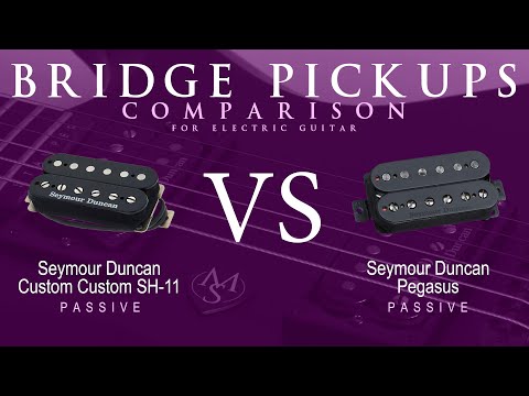 Seymour Duncan CUSTOM CUSTOM SH-11 vs PEGASUS - Passive Bridge Pickup Guitar Tone Comparison Demo