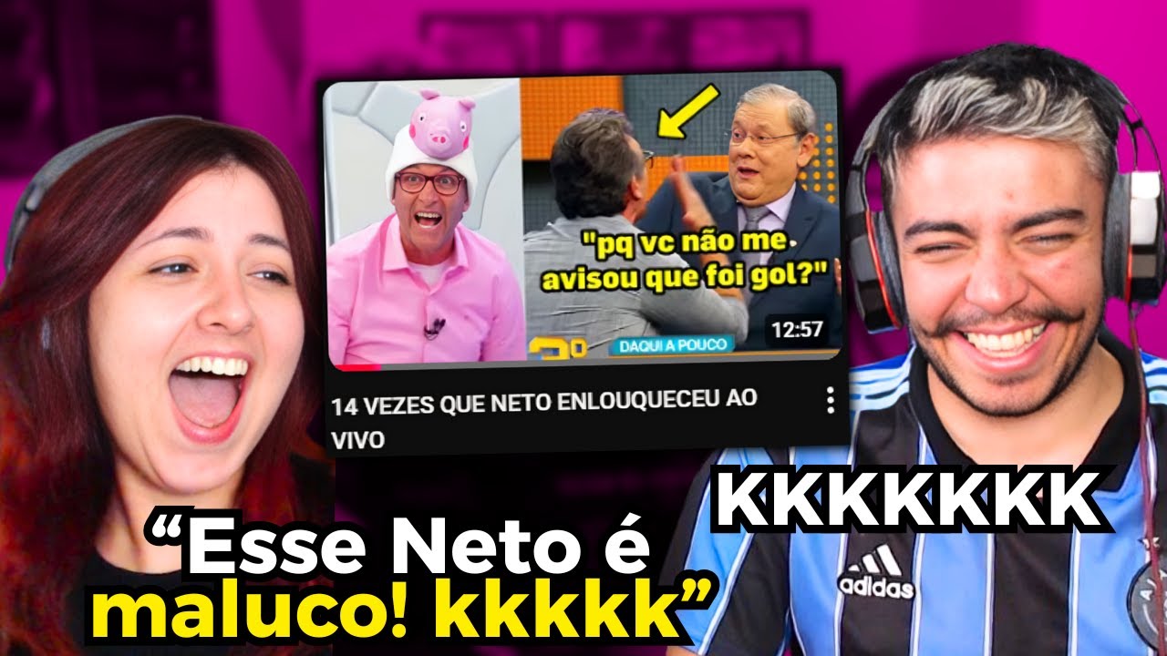 14 VEZES QUE O CRAQUE NETO ENLOUQUECEU AO VIVO | REACT