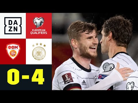 Timo Werner schießt DFB-Team zur WM: Nordmazedonien - Deutschland 0:4 | European Qualifiers | DAZN