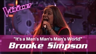 The Voice 2017 Playoffs - Brooke Simpson &quot;It&#39;s a Man&#39;s Man&#39;s Man&#39;s World&quot; (Lyrics)