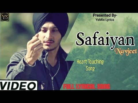 Safaiyan - Navjeet (Official Lyrical Video) Goldboy | Kjatti | Punjabi Romantic Song | YsMix Lyrics