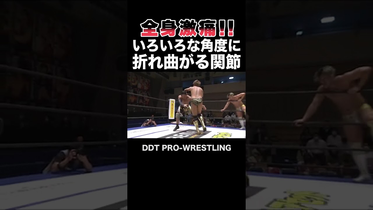 【全身激痛！】いろいろな角度に折れ曲がる関節 💪ゴライアス・バードイーター💪【DDTプロレス技百科辞典】 #9 #shorts