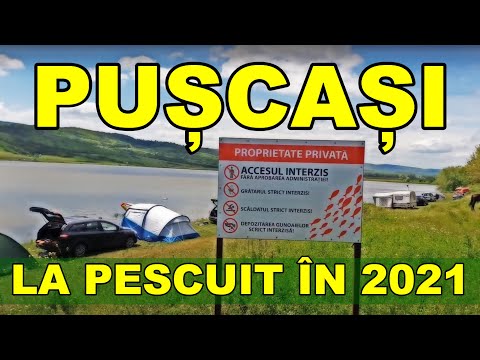 Pescuit sportiv baraj PUSCASI Vaslui malul cu strada video mai 2021