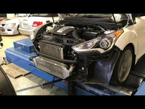 Hyundai Veloster Turbo Front Mount Intercooler Kit Dyno Run