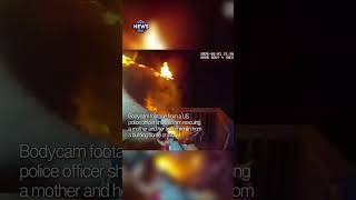 Tennessee police officer rescues mother and two children from burning house
