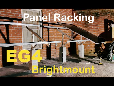 Installing the EG4 BrightMount Solar Panel Ground Mount Rack | 4 Panel Adjustable Angle ground mount