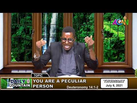 DAILY FOUNTAIN DEVOTIONAL OF JULY 08, 2021 - THE REV'D. BERTRAM C. MADUBUEZE