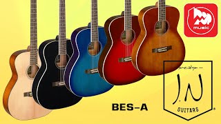 Video thumbnail for Акустическая гитара J.N BES-A. Недорогая гитара с топом из массива ели by PopMusicRu