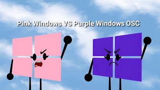 Pink Windows VS Purple Windows (main vs second oc) /Objectshow Animation
