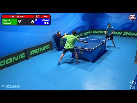 13:30 Nazarii Haievyi 3 - 0 Oleksii Mitla West 3 WIN CUP 19.05.2023 | TABLE TENNIS WINCUP