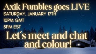 LIVESTREAM - Come and join me for a spot of chat and colouring!
